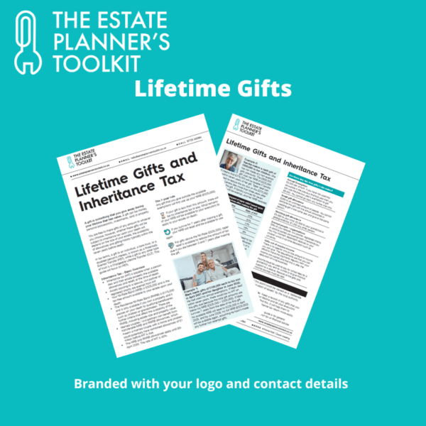Lifetime gifts